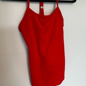 Lululemon Athletica Red Fitted Sleeveless Camisole